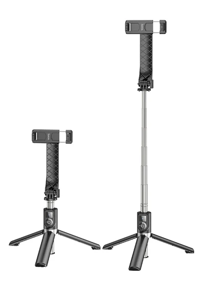 Hoco. K20 BT 4.2 1M Broadcast Holder Selfie Çubuğu - Siyah - Resim 9