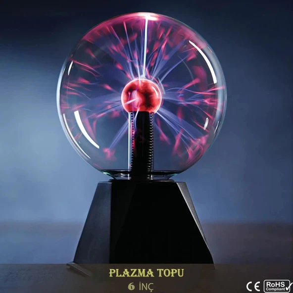 DailyTech Cadı Küresi Plazma Işık Küresi Sese Duyarlı Gece Lambası - Resim 2