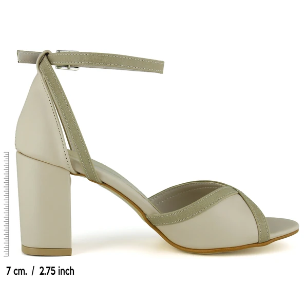 Erkan Saçmacı  Charlotte Ten Vegan Çapraz Bantlı Kalın Topuklu Zarif Abiye Ayakkabı - Resim 2