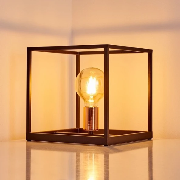 RİOLİGHT MODERN KÜP METAL ABAJUR 25CM X 25CM - Resim 7