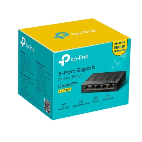 Tp-Link LS1005G - 5 Port 10/100/1000 Mbps Gigabit Switch - Resim 3