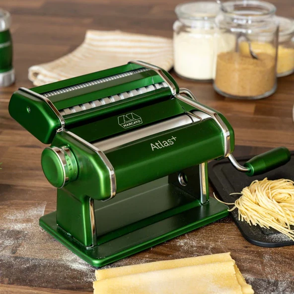 Marcato Design Atlas Plus İtalyan Makarna Makinesi Yeşil Renk - Resim 2