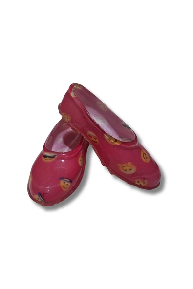 Patik Bahçe ve Tarım Kız Çocuk Ayakkabısı 21-30 Pembe Emojili - Resim 2