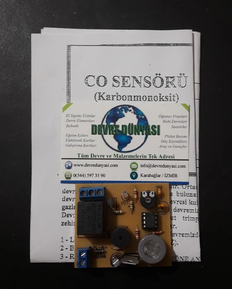 CO Sensörü - Karbonmonoksit Algılayıcı Devre - Resim 2