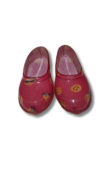 Patik Bahçe ve Tarım Kız Çocuk Ayakkabısı 21-30 Pembe Emojili - Resim 4