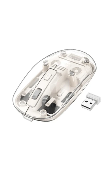 Hoco GM29 2.4G Mysterious Business Çift Modlu Sessiz Kablosuz Mouse - Resim 9