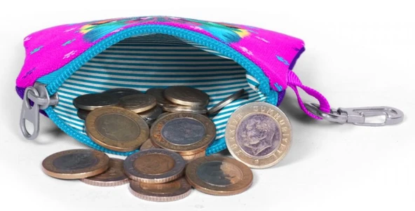 Coral High Pembe Kedi Bozuk Para Çantası - Kız Çocuk - Resim 3