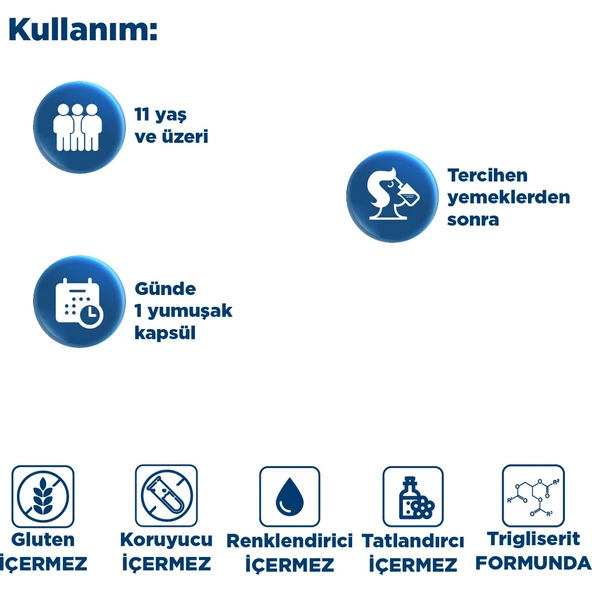 Omega 3 950 Mg 30 Yumuşak Kapsül - Yüksek Epa Ve Dha - Resim 6