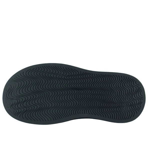 Erkan Saçmacı Siyah Vegan Çift Bağcıklı Yuvarlak Burun Flatform Taban Günlük Sneaker Spor Ayakkabı - Resim 3