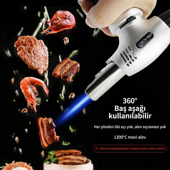 Goldorion OR-400 Gazlı Torch Pürmüz Çakmak - Mangal ve Pasta Yakma Tabancası 5 ADET - Resim 5
