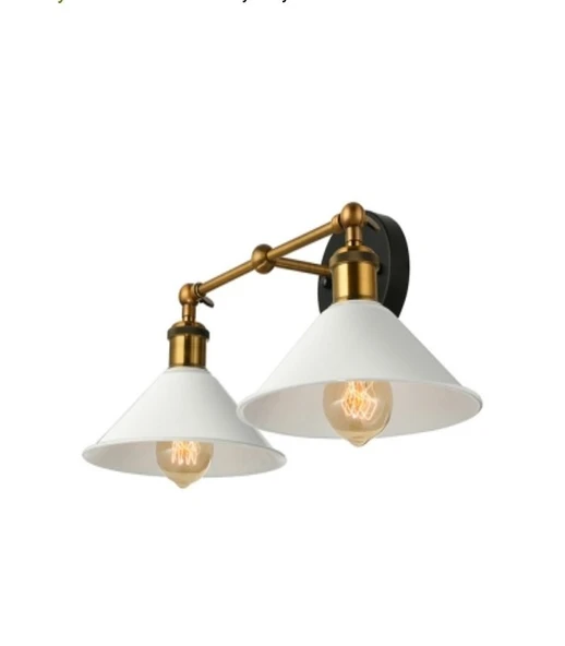 RİOLİGHT RETRO İKİLİ METAL APLİK ŞAPKA ÇAPI: 22CM - Resim 2