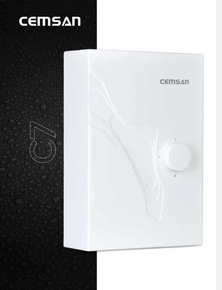 Cemsan c7 güneş enerji sistemine uyumlu sigorta ve kutusu dahil elektrikli şofben - Resim 4