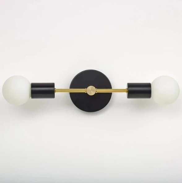 RİOLİGHT MODERN METAL İKİLİ DUVAR APLİK ürün görseli 1