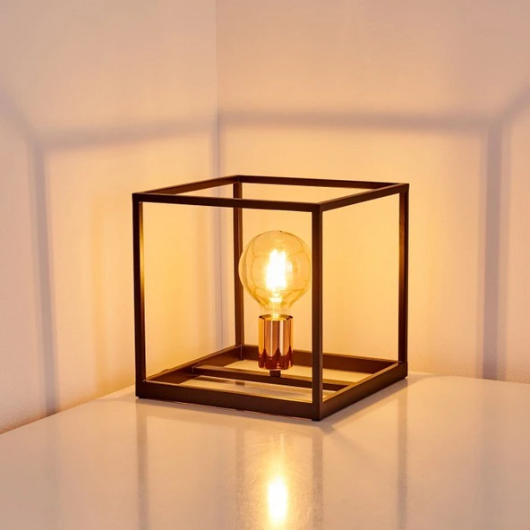 RİOLİGHT MODERN KÜP METAL ABAJUR 25CM X 25CM ürün görseli 1