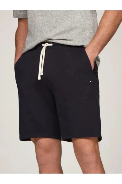 Tommy Hilfiger   ESSENTIAL TERRY SWEATSHORT Erkek Mavi Şort - MW0MW37240 - Resim 2