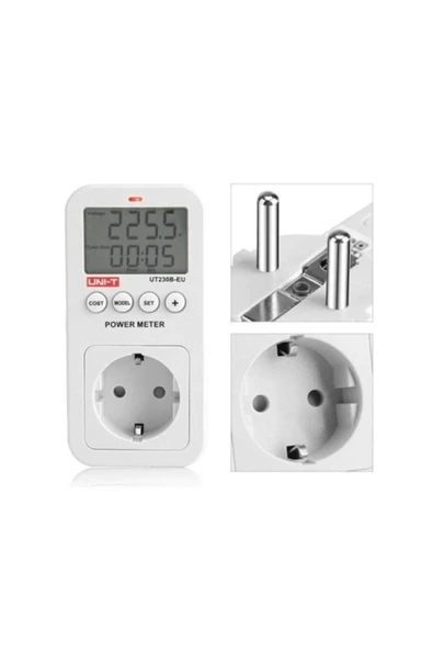 UNİ-T UT-230B-EU Priz Tipi Wattmetre Enerji Sarfiyatı Ölçüm Cihazı - Resim 2