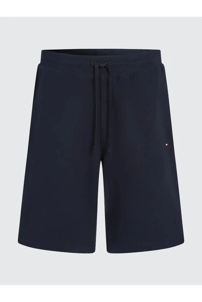 Tommy Hilfiger   ESSENTIAL TERRY SWEATSHORT Erkek Mavi Şort - MW0MW37240 - Resim 4
