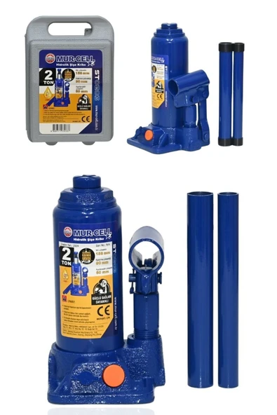 Mur-Cell 2 Ton Sızdırmaz Gövde Hidrolik Şişe Kriko Çantalı Araç Krikosu St0203çnta ürün görseli 1
