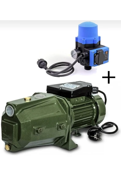 POWER BLACK Elit jet 100 1 hp su motoru 2 kat 4 daire soğuk suya uyumlu otomatık su pompası ürün görseli 1