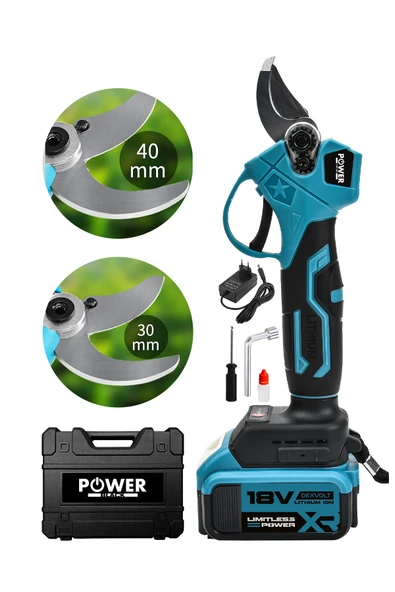 POWER BLACK F16 İKİ Akülü Şarjlı Budama Makası POWER BLACK ürün görseli 1