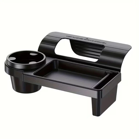 SChitec Cup Holder Oto Araç İçi Bardaklık Çok Amaçlı Organizer Telefon Tutucu Saklama Kutusu (Siyah) ürün görseli 1