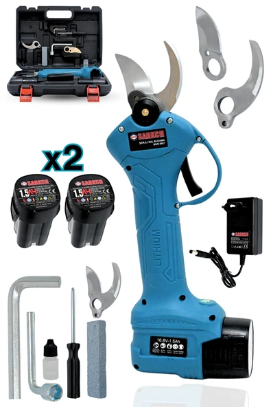 Mur-Cell 9907 Şarjlı Dal Budama Makası 30mm Kesme Çapı Yedek Bıçaklı - Resim 2