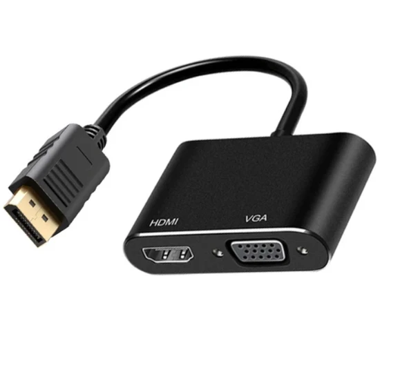 ZR723 Dp To Hdmı+Vga Çevirici ürün görseli 1