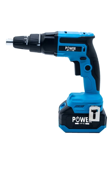 POWER BLACK ŞARJLI ALÇIPAN VİDALAMA MAVİ 58 vf 12 ah 2 bataraya 1 şarj cihazı - Resim 5