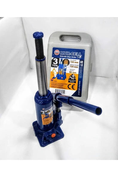 Mur-Cell 3 Kg Kş03 Şişe Kriko 3 Ton Makine Krikosu 2 Yıl - Resim 2