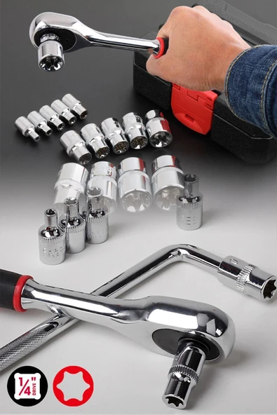 POWER BLACK Korumalı Çelik Şanzuman2akülü Matkap 132 Pcs Crv Çeliği Profesyonel Parlak Lokma Takımı Hediyeli - Resim 4