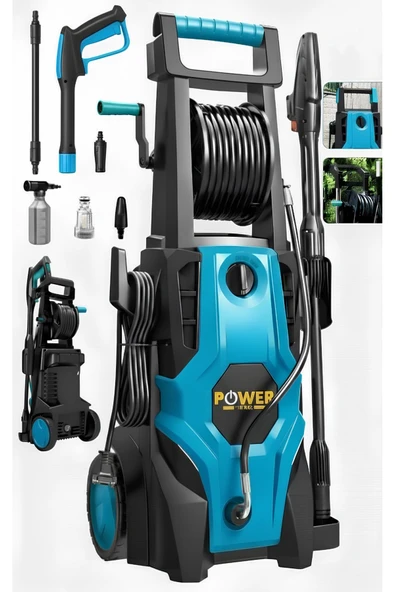 POWER BLACK ULTRA GÜÇLÜ LÜKS 180 BAR İNDİKSİYON MOTORLU ELEKTİRİKLİ ARAÇ YIKAMA ürün görseli 1
