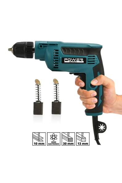 POWER BLACK Pro-xxc-line Germany Technology Profesional Elektrikli Matkap 10 Mm Powerblack ürün görseli 1