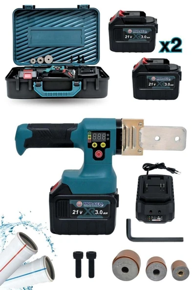 Mur-Cell 21v 3.0ah Çift Bataryalı 15 Pilli Plastik Pvc Boru Kaynak Makinesi ürün görseli 1