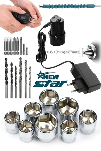 Newstar Metal Şanzıman Çift Akülü Vidalama 24 Adet Set Hediye - Resim 2