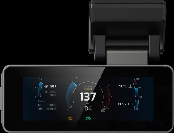 TECHSMART TCHS-X4 2 KANAL 2K+1080P ARAÇ İÇİ KAMERA - Resim 3