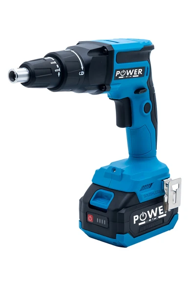 POWER BLACK şarjlı alçıpanlı 4 lü set + vidalama + avuç taşlama + 3 batarya 1 şarj cihazı - Resim 6