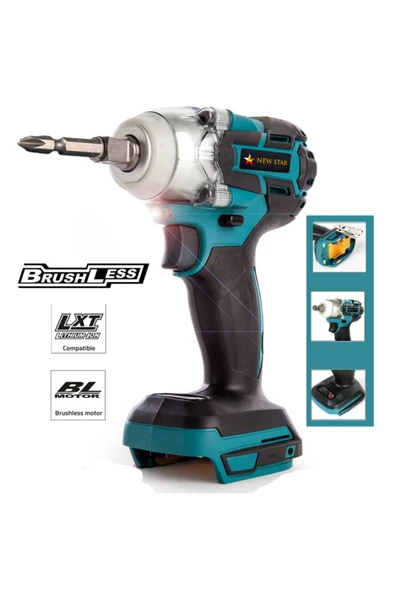 Newstar 36w Kömürsüz Çift Akülü Çantalı Torklu Şarjlı Somun Sökme - Resim 2