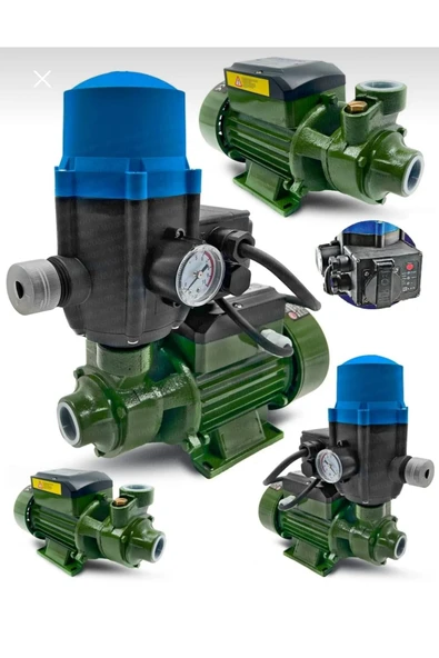 POWER BLACK İkili Set Qb 60 Set Hidrofor Otomatik Su Pompası 0,5 Hp Hidrofor Set Pompa 2 Kat 2 Daire ürün görseli 1