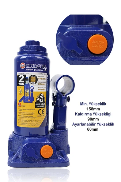 Mur-Cell MURCELL HİDROLİK ŞİŞE KRİKO 2 TON - Resim 2