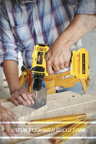 POWER BLACK Germany 58vf 5 Ah Metal Şanzıman Çift Akülü Şarjlı Matkap 24 Parça Akülü Vidalama Set 0-ş36-01 - Resim 2