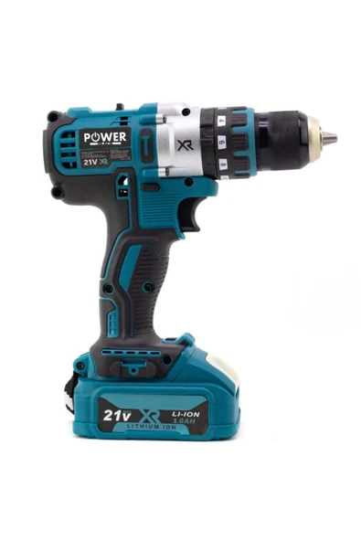 POWER BLACK ULTRA GÜÇLENDİRİLMİŞ ÇELİK ŞANZIMAN 50 UÇ SETİ HEDİYELİ ŞARJ GÖSTEGELİ MATKAP - Resim 4