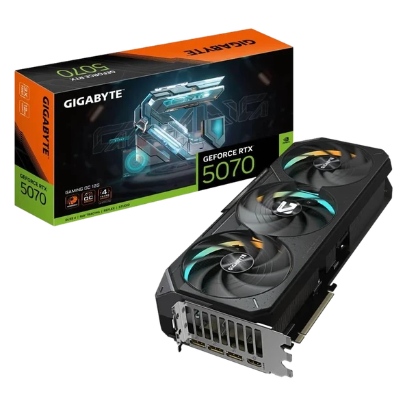 GIGABYTE GeForce RTX 5070 Ti GAMING OC 16G GDDR7 DLSS 4 256 Bit Ekran Kartı GV-N507TGAMING OC-16GD ürün görseli 1