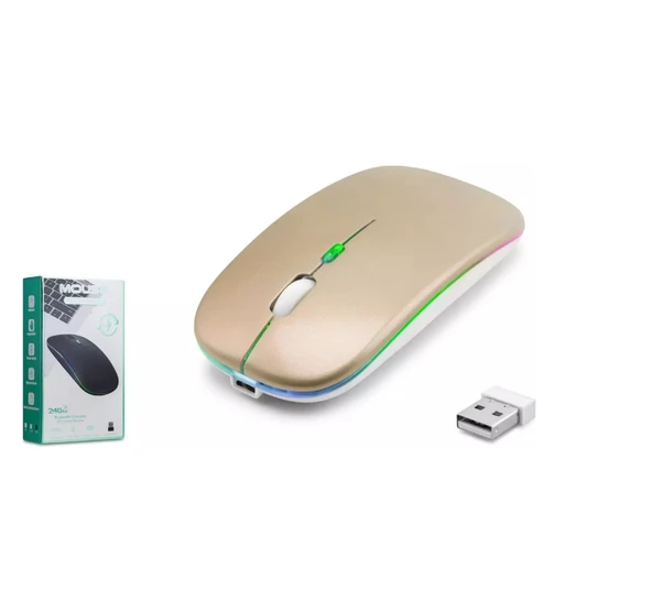 ZR215 Cba100 Rgb Gold Şarjlı Mouse ürün görseli 1