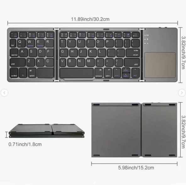 ZR443 B033 Katlanabilir Klavye ürün görseli 1