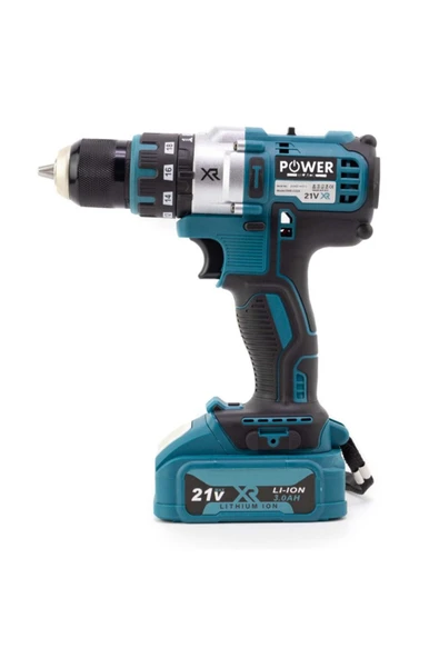 POWER BLACK ULTRA GÜÇLENDİRİLMİŞ ÇELİK ŞANZIMAN 50 UÇ SETİ HEDİYELİ ŞARJ GÖSTEGELİ MATKAP - Resim 5