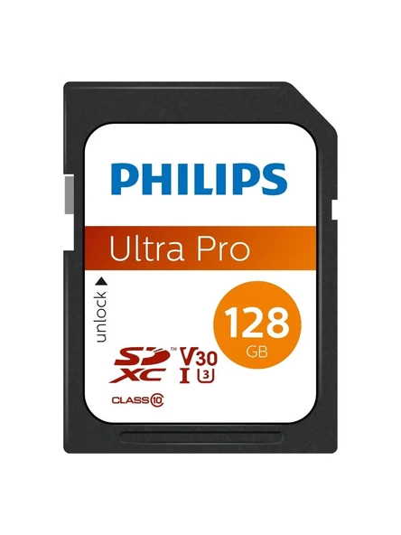 Philips Ultra Pro 128 GB Class 10 Uhs-I U3 V30 4K Uyumlu Sdxc Hafıza Kartı - Resim 4