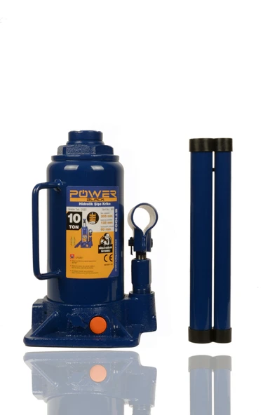 POWER BLACK Germany Çelik Şase 10 Ton Hidrolik Araba Krikosu Şişe Kriko - Resim 2
