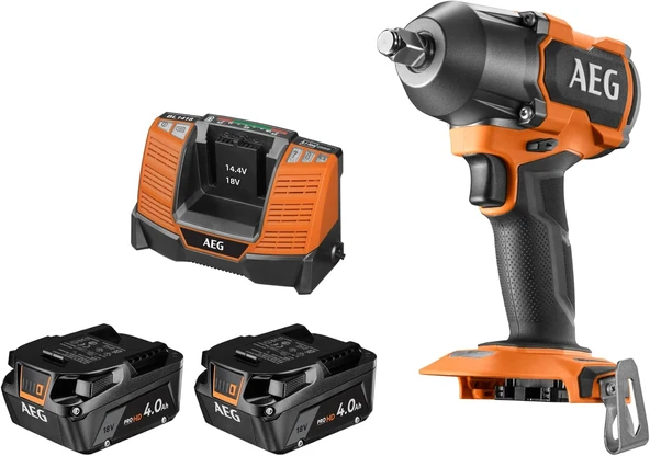 AEG BSS 18MTF12BL- 402C 2x4.0 Ah Çift Akülü Darbeli Somun Sıkma - 4935479664 ürün görseli 1