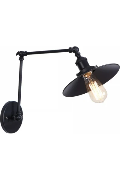 Riolight  Retro Siyah Üç Mafsallı Aplik - Resim 2