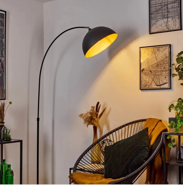 RİOLİGHT RETRO 2 RUSTİK MAFSALLI HAREKETLİ BAŞLIK METAL KÖŞE LAMBASI LAMBADER - Resim 4